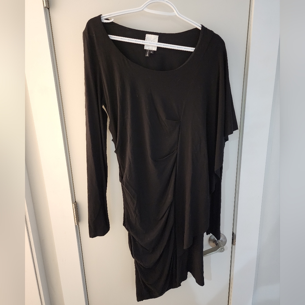 Black Nicole Miller Long Sleeve Dress Size M